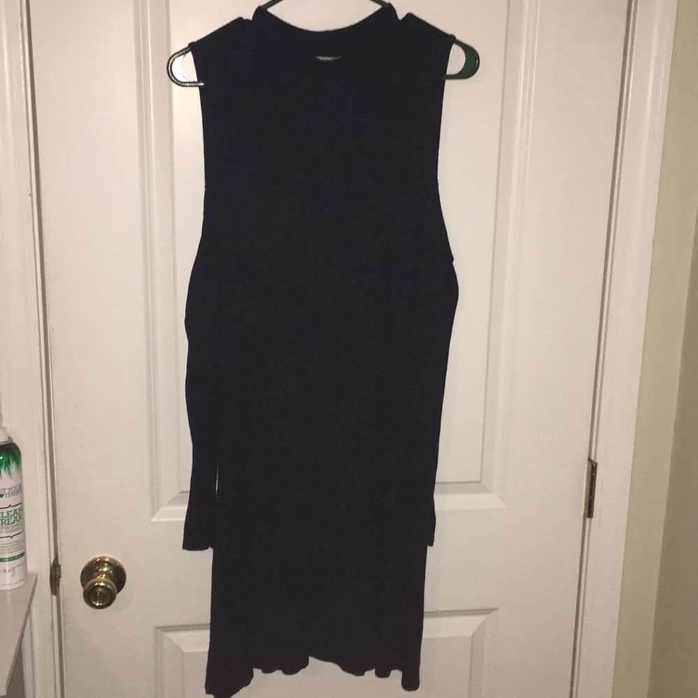 Black plus size cold shoulder Lovesick dress